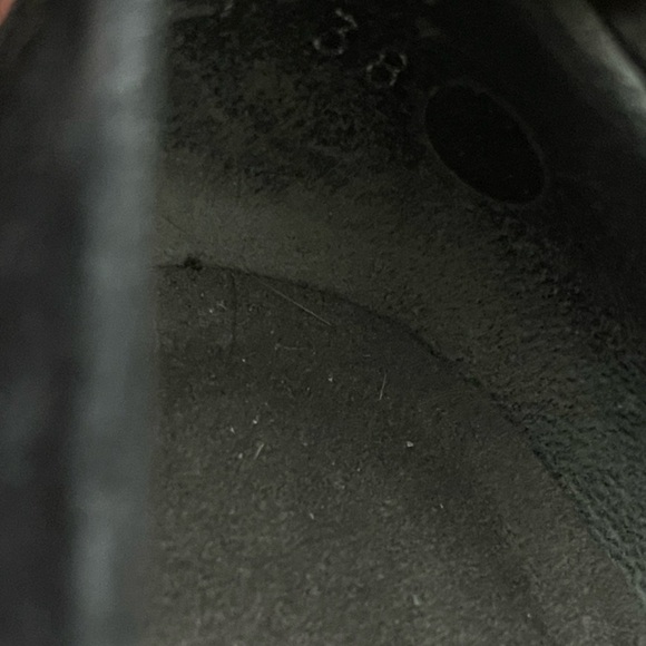 STUART WEITZMAN BLACK BEGET RHINESTONE SLIP ON FLAT PUMP LOW HEELS Size 8 - Picture 6 of 6